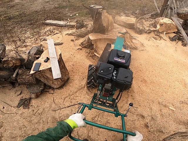 Дробление пней